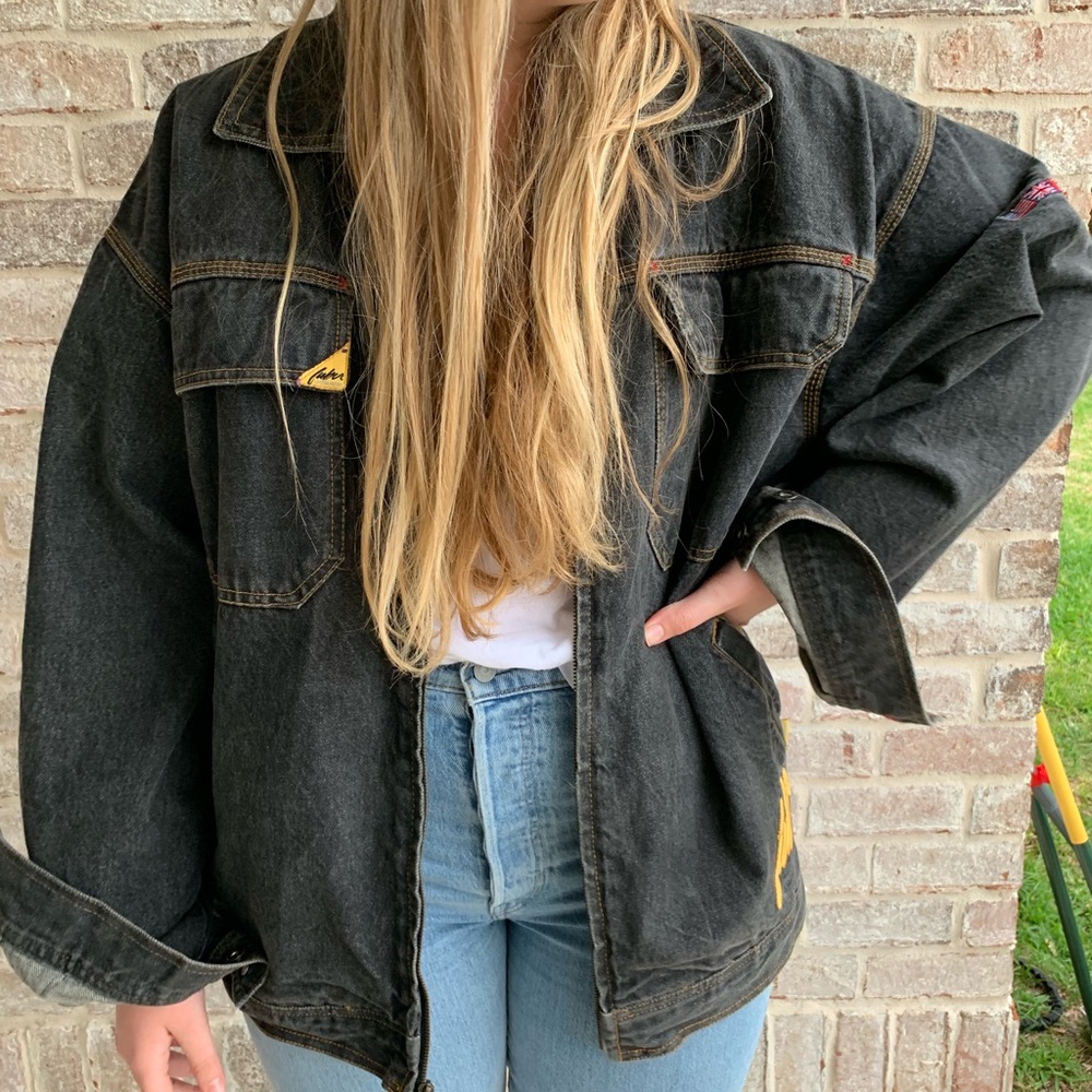 RARE black Fubu denim jacket.